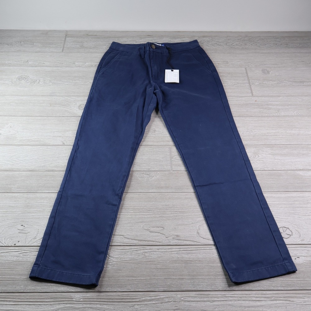 NWT Peter Manning NYC Classic Fit Chino Pants Men's 31W 27L Navy Blue